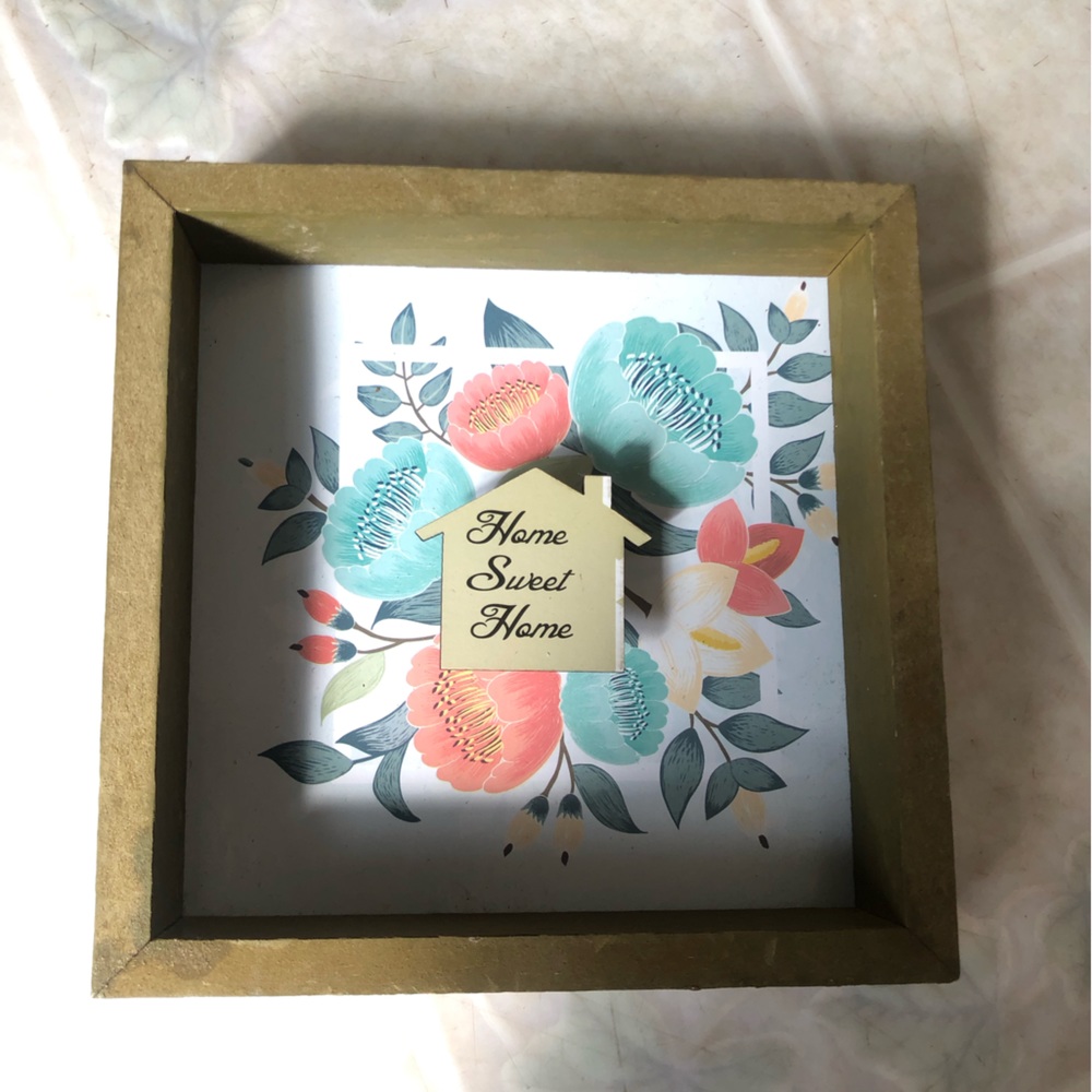 Greenbrier home sweet home wooden‎ shadow Box